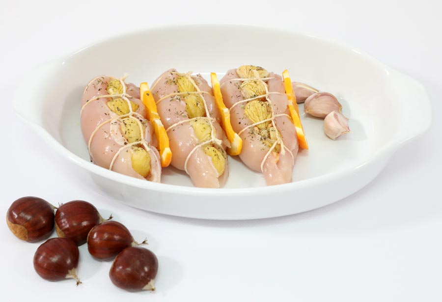 Cordon Bleu de Frango com Castanhas